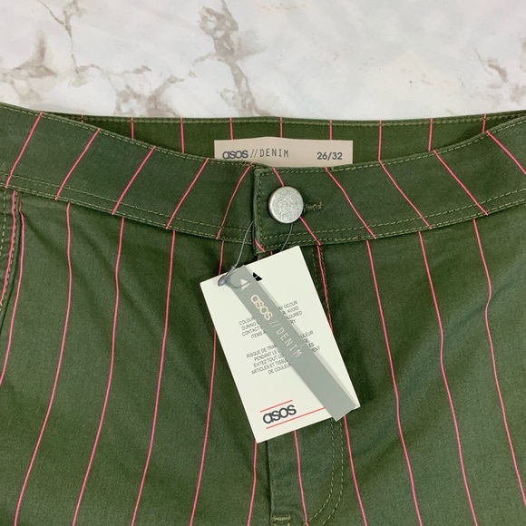 ASOS Rivington High Waisted Skinny Stripe Jeggings - Picture 5 of 8